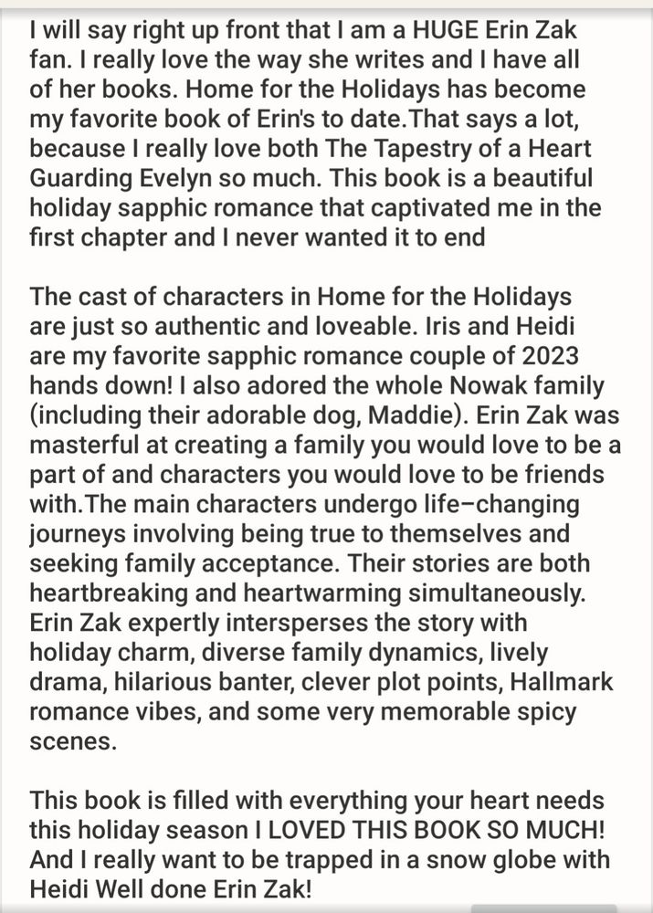 My Goodreads and Facebook review