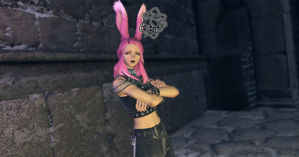 Goth Demi with the frustration squiggle