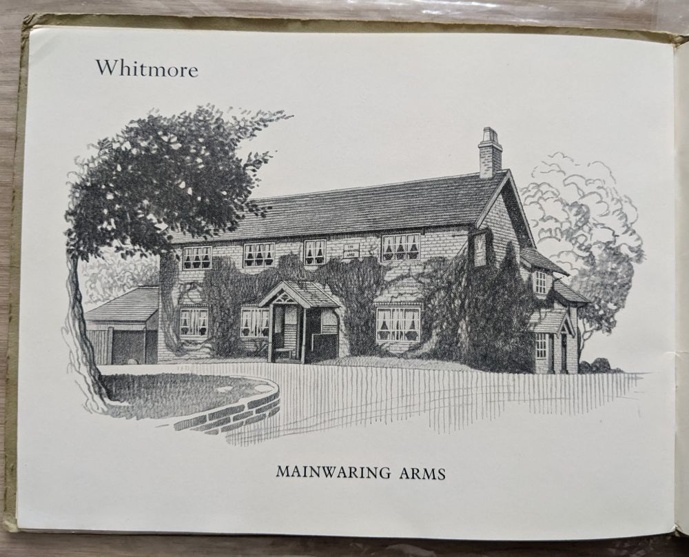 A sketch of The Mainwareing Arms from the pub guide which is almost exactly like the photo. 