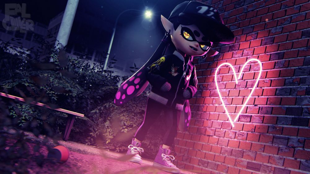 Callie from Splatoon in drippy clothing