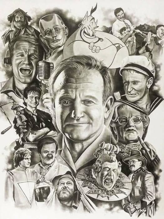 from Professor Poster (Rusty Goldman): 
 
Today marks what would have been a local Bay Area funny man's 72nd birthday. Yes, someone that we ALL got to know and LOVE. We celebrate his life as if he were still here to keep us laughing.
You may remember him as one of these characters that he always did so well.
The Genie in Aladdin, Dr. Know in A.I. , Dr. Malcome Sayer in Awakenings, Hector in Being Human, Jack Moniker in Club Paradise, Doctor Cozy Carlisle in Dead Again, Dale Putley in Father’s Day, Batty Koda in the Rain Forrest, Adrian Cronauer in GOOD Morning Vietnam, Sean Maguire in Good Will Hunting, Peter Banning/Peter Pan in Hook, Walter Finch in Insomnia, Alan Parrish in Jumanji, Daniel Hillard/Mrs. Euphegenia Doubtfire, Sy Parrish in one Hour Photo, Fender in Robots, Tommy Wilhelm in Seize the Day, Jack dundee in The best of Times, Parry in the Fisher King, Donald Quinelle in The Secret Agent, T.S. Garp in The World According to Garp, Leslie Zevo in Toys, Chris Nielsen, ...and let’s just finish it off with our old friend and favorite alien... MORK!
We ALL miss you Robin, and cherish the time you were here with us.
