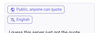 screenshot of the dialog box I'm writing in, two big buttons "Public, anyone can quote", and "English" taking up more space than the text.