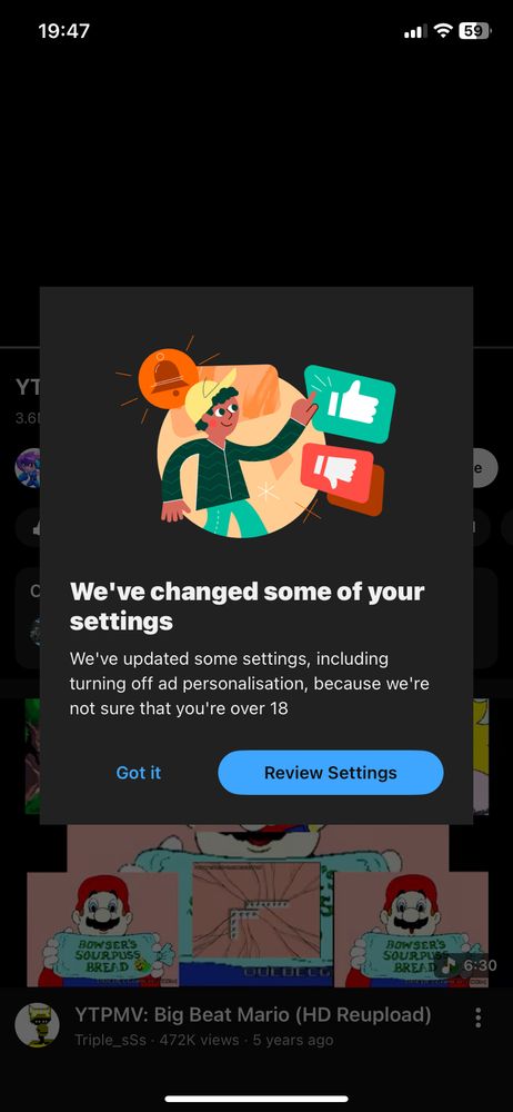 wE'vE cHaNgEd SoMe Of YoUr SeTtInGs