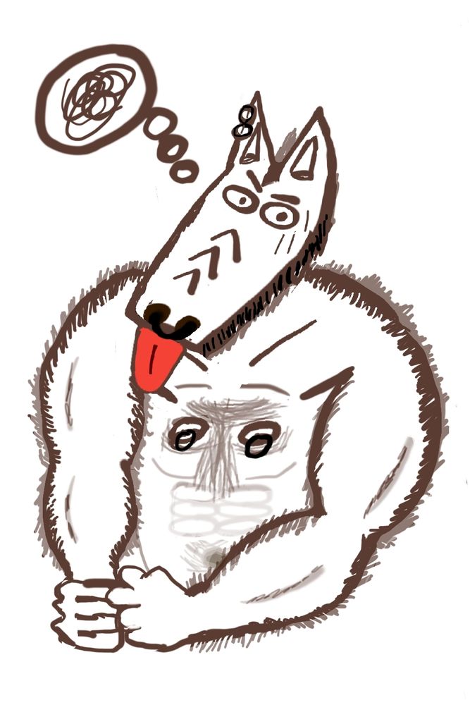 Aaron. That emote is just his ADHD at play.