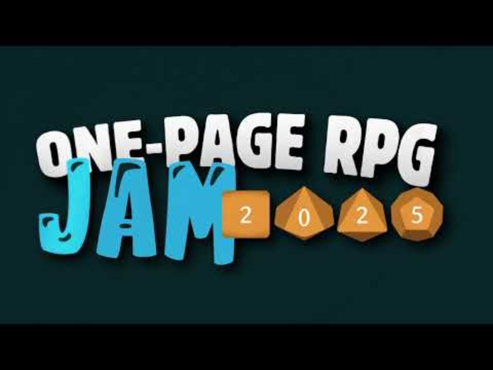 One-Page RPG Jam 2025 Trailer