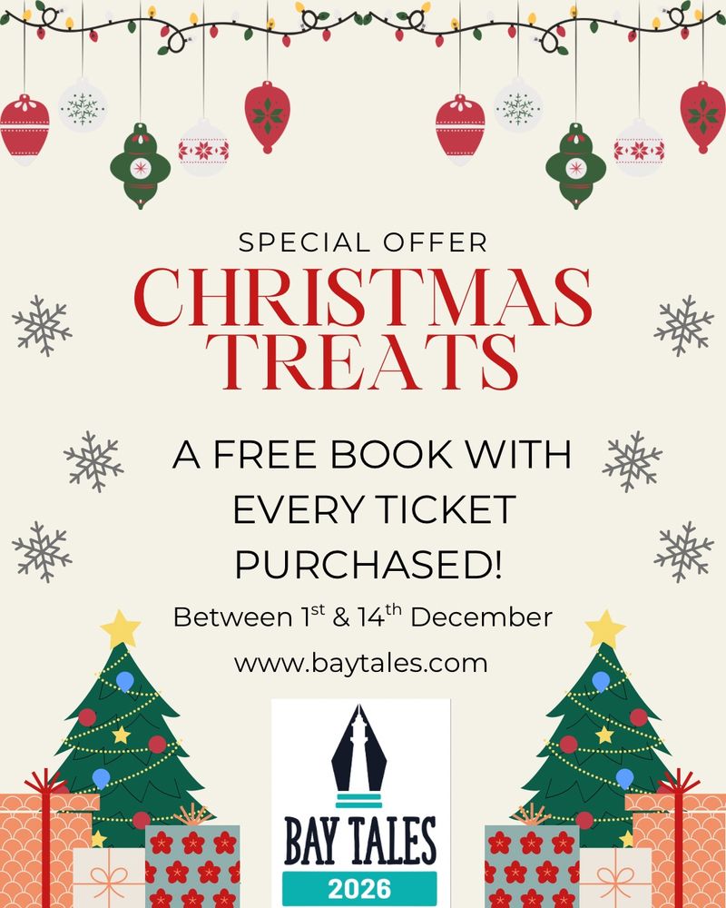 Infograph explaining special offer: a free book with every ticket purchased. 
