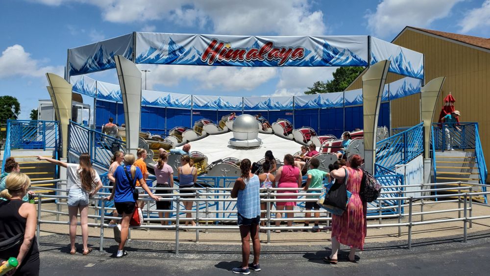 Himalaya ride at Kentucky Kingdom amusement park. 