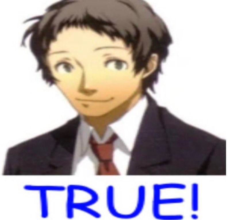 The Adachi “True!” meme
