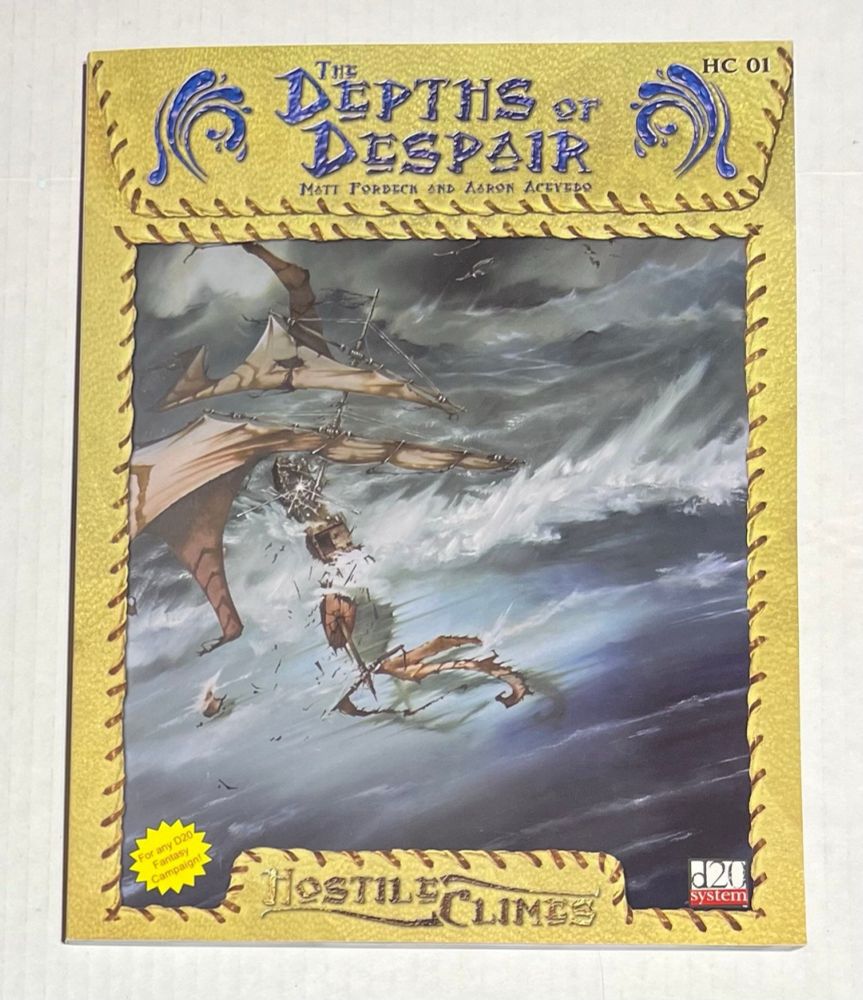 Depths of Despair Hostile Climes D20 RPG - Etsy