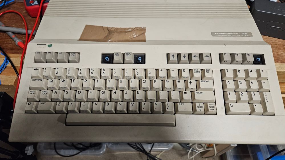 C128 with missing keys