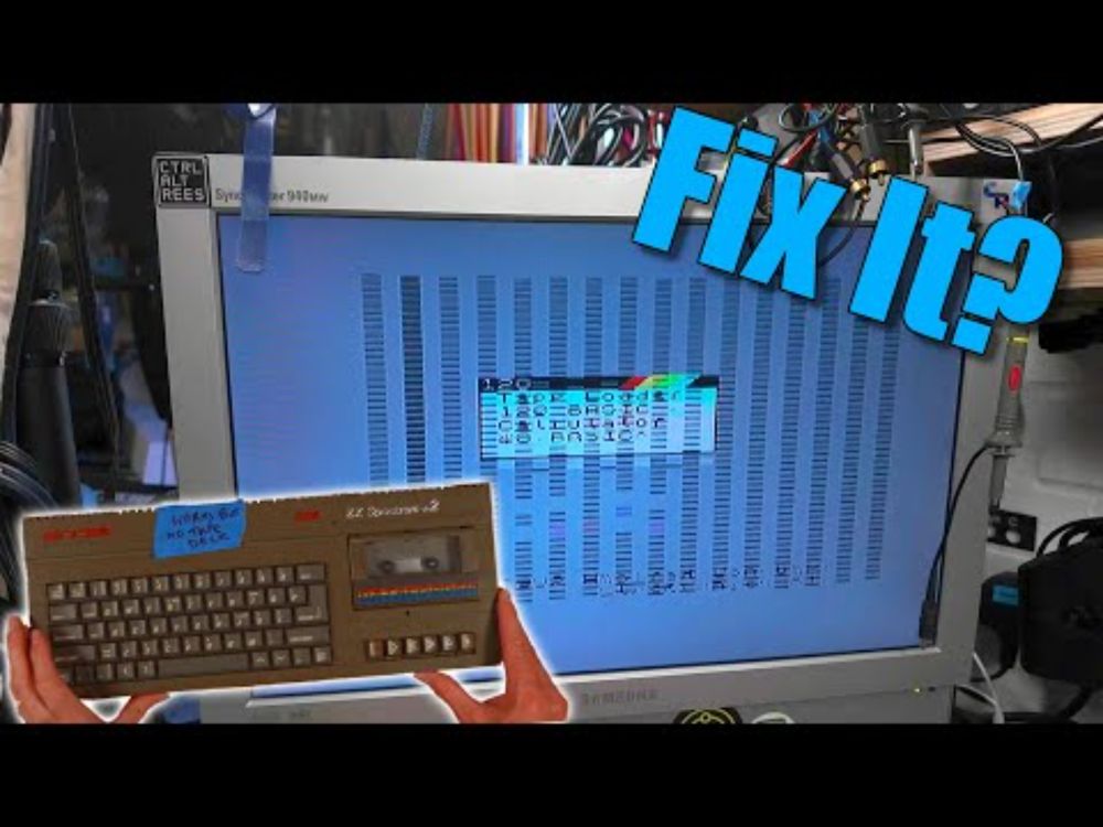 ZX Spectrum +2 128k Corrupted Display and Dodgy Tape Deck