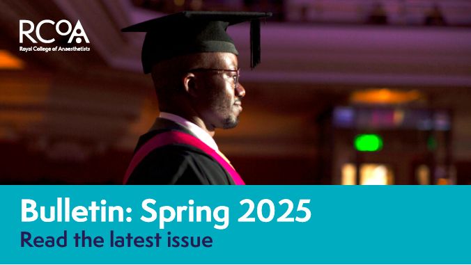 Bulletin: Spring 2025. Read the latest issue. Image of a man in profile wearing a diplomate mortar board and gown. 