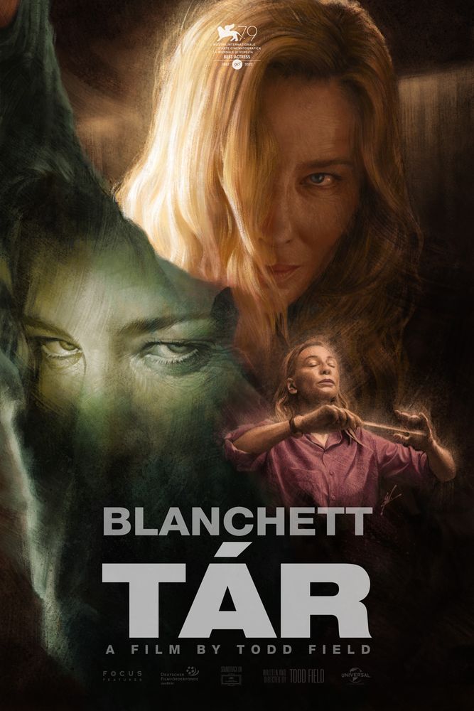 Illustrated poster of the film TÁR.