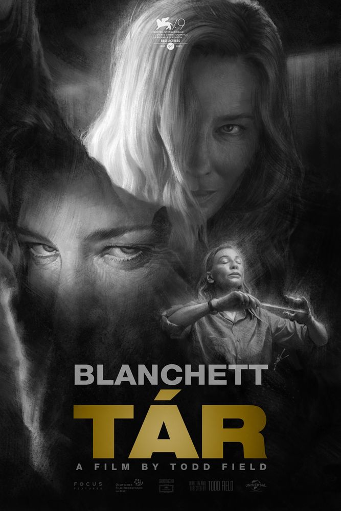 Illustrated poster of the film TÁR.