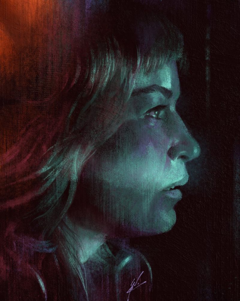 Portrait of American actress Britt Lower.