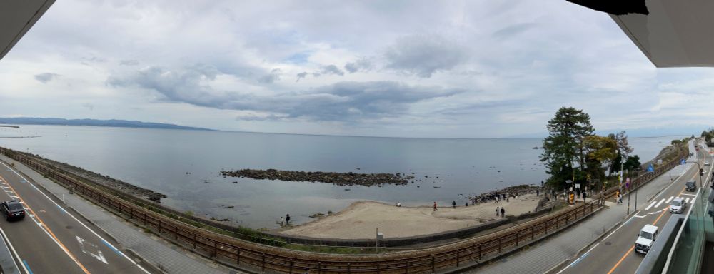 雨晴海岸（パノラマ撮影）