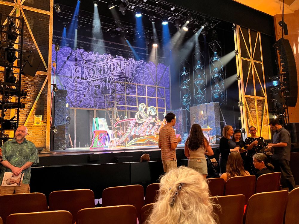 Picture of the stage of &Juliet in the Keller Auditorium 