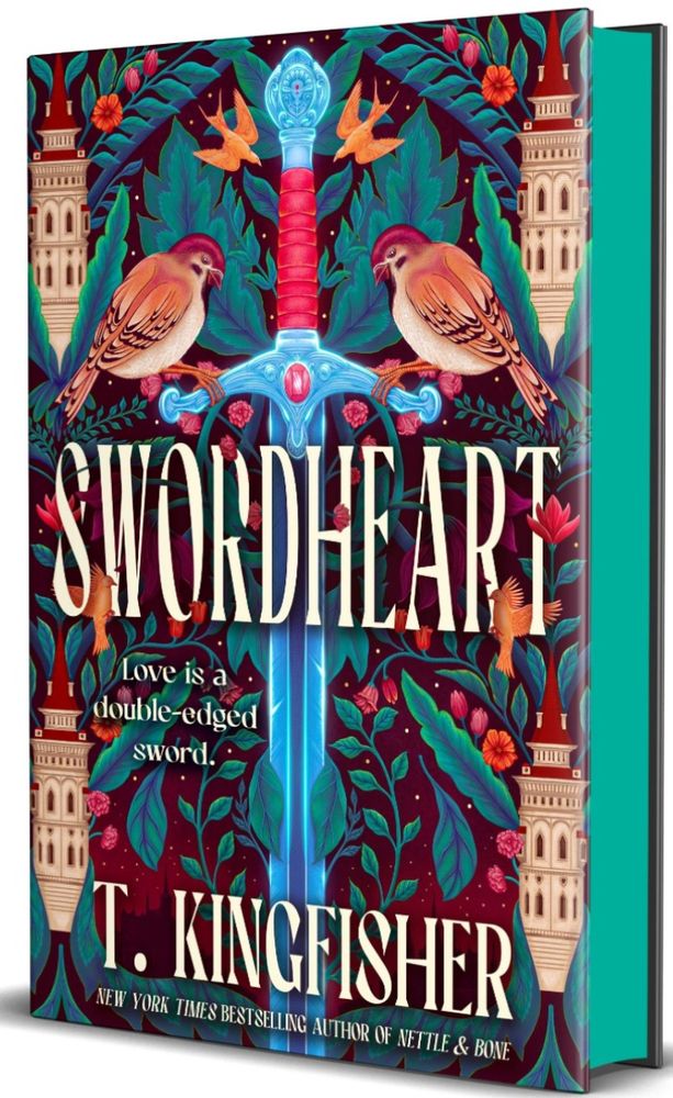The cover of the novel ‘Swordheart’ by T. Kingfisher 