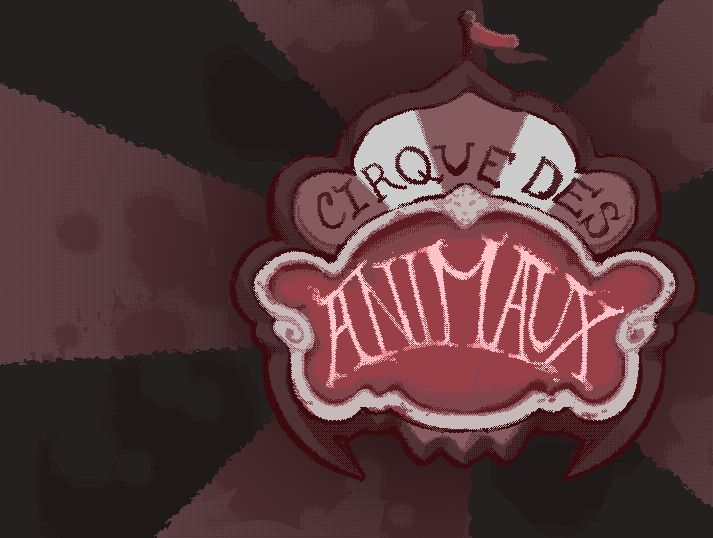 screenshot from the game Cirque des Animaux showing a circus style title