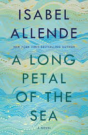 Isabel Allende's book cover A Long Petal of the Sea