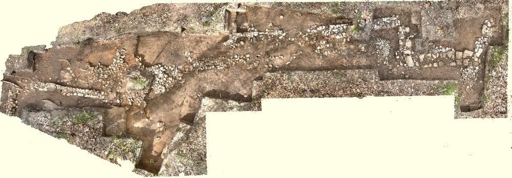 Photo montage of building foundations at Randall Manor, Kent 