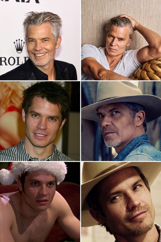 A collage of Timothy Olyphant.