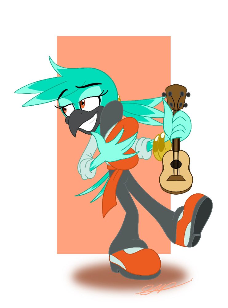 A fanart of Liz doing a pose from “The Princess and the Frog” 