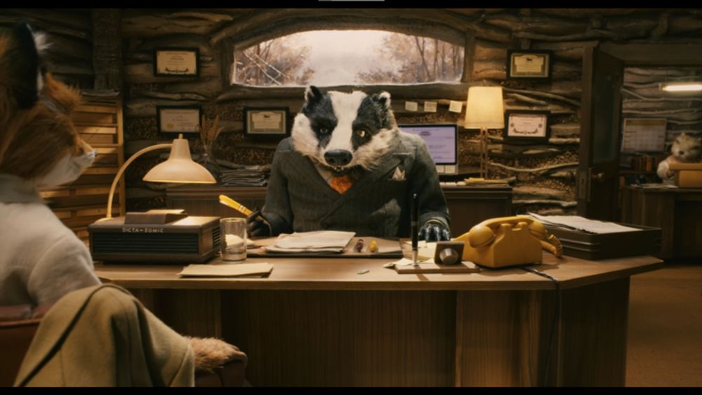 [fantastic mr. fox] fox in badger's office