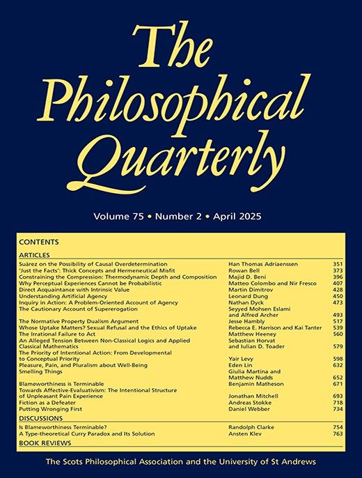 Cover of The Philosophical Quarterly, 2/2025
