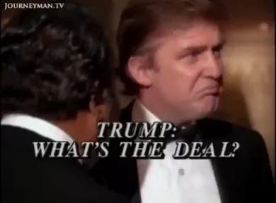 The film was commissioned in 1988 by Leonard Stern. Donald threatened to sue any broadcaster or distributor that took on the film. It was screen only twice & subsequently suppressed.