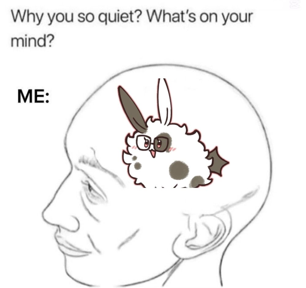 Why are you so quiet? Meme with Bunnie