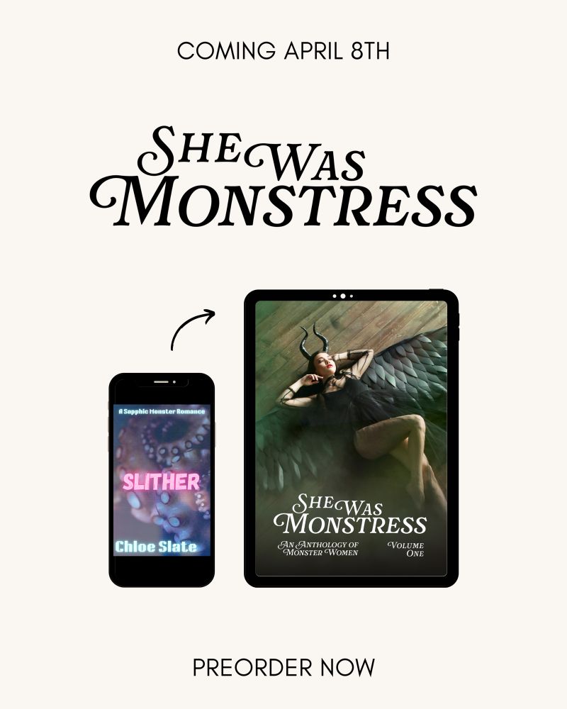 A graphic of the cover for the She Was Monstress anthology 