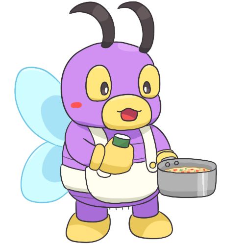 料理が好きなハエの「フラック」
仲のいい相手には、好きな料理を振る舞う。