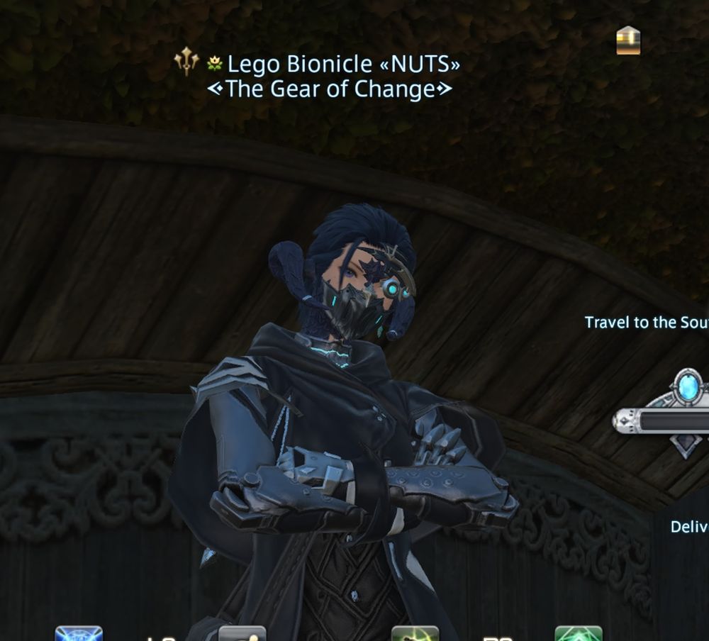 An FFXIV character named Lego Bionicle