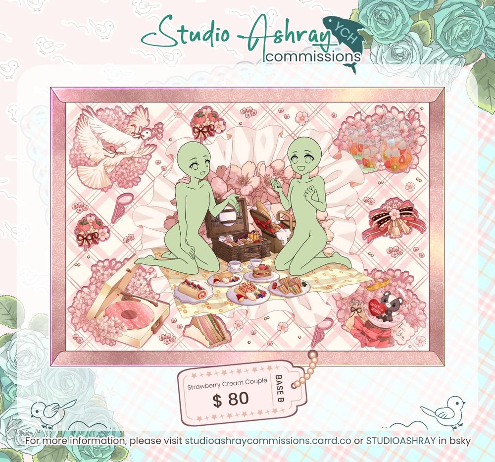 Base B: Strawberry Cream Couple for $80