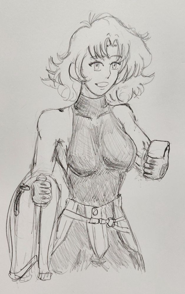 Pi holding a jacket and calculator