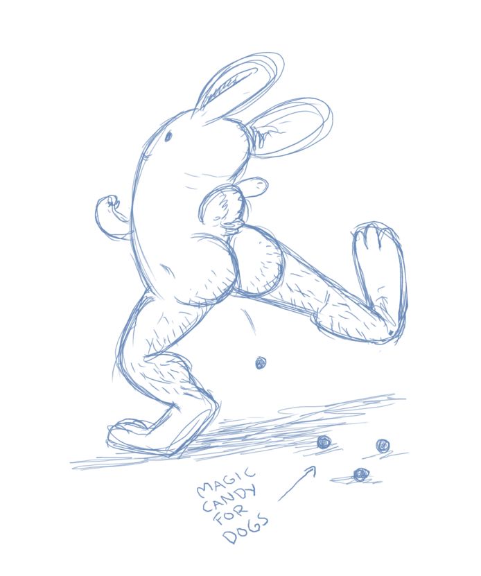 bunny poopin' candy