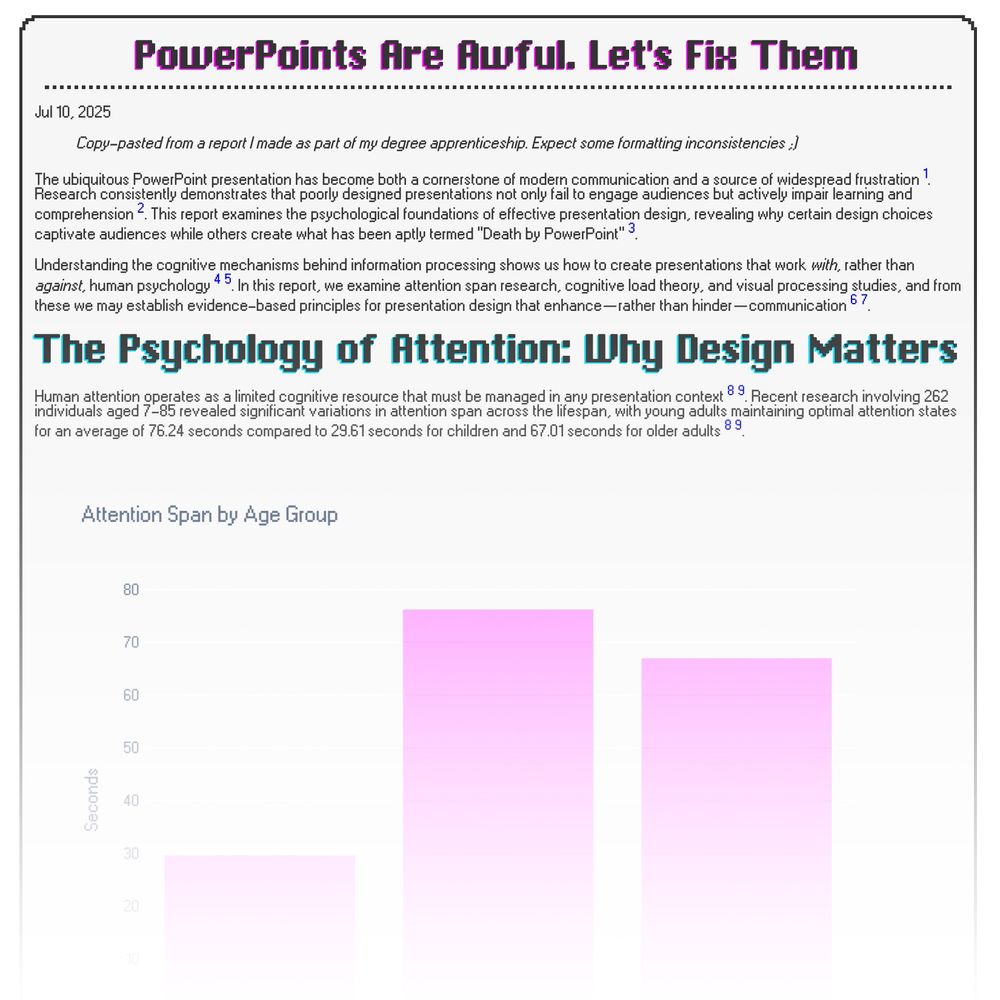 A preview of a pretty blog post with the title "PowerPoints Are Awful. Let's Fix Them"