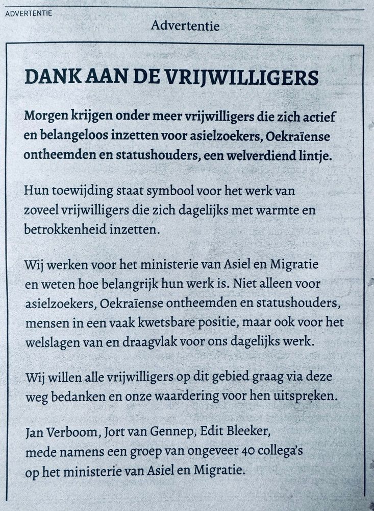 De advertentie in kwestie.