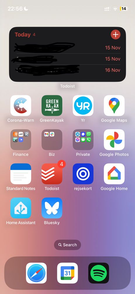 iPhone Home Screen