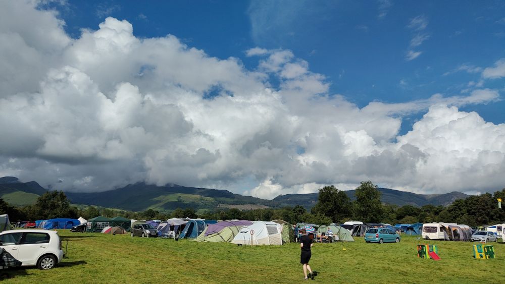 Blue skies over Keswick
