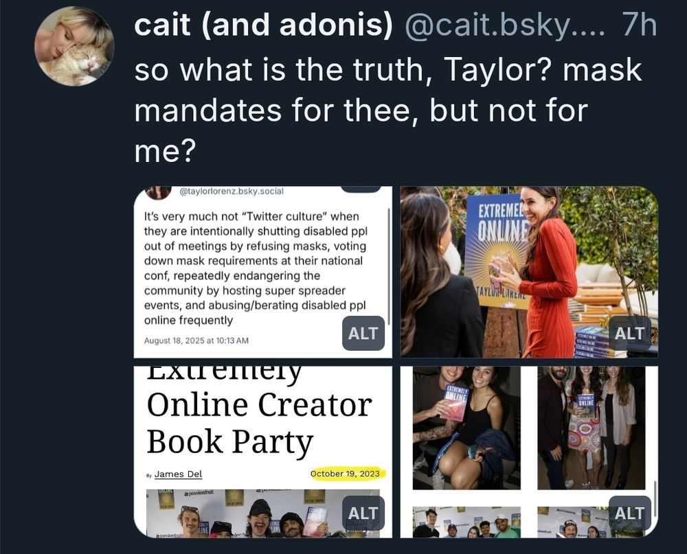 cait doing whataboutism bullshit 