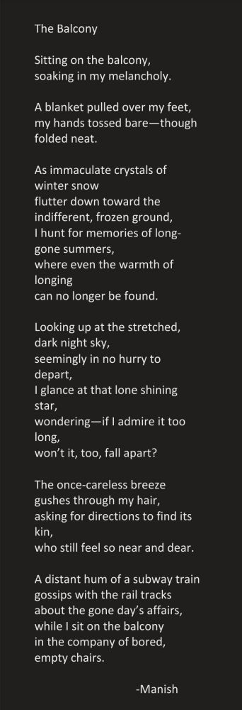 The balcony poem