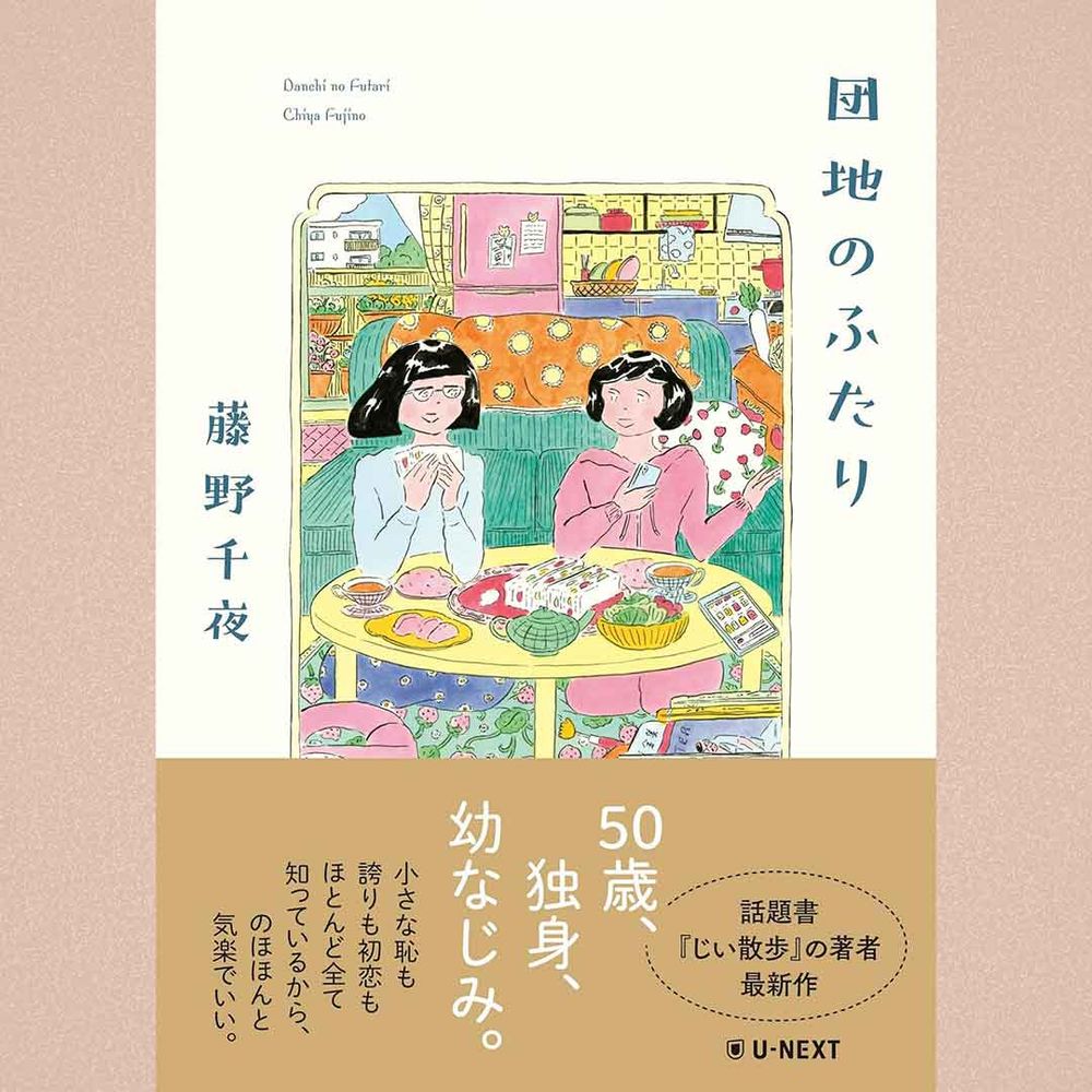 書籍表紙藤野千夜著団地のふたり