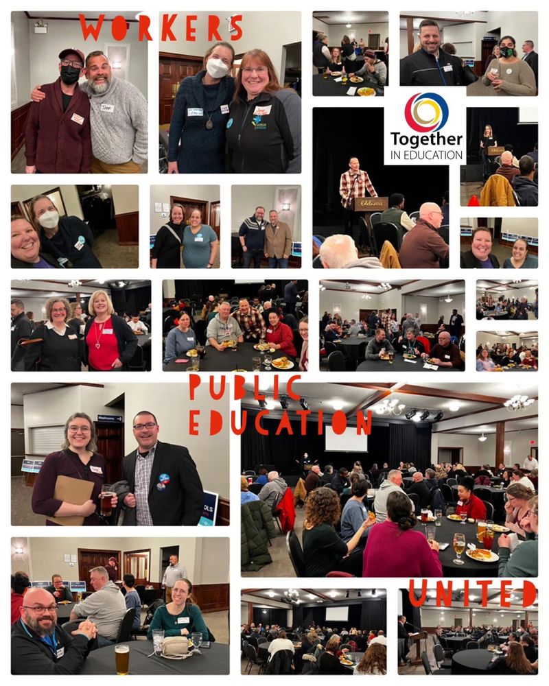 Photos of people who attended the Waterloo Region Together in Education local candidates’ meeting