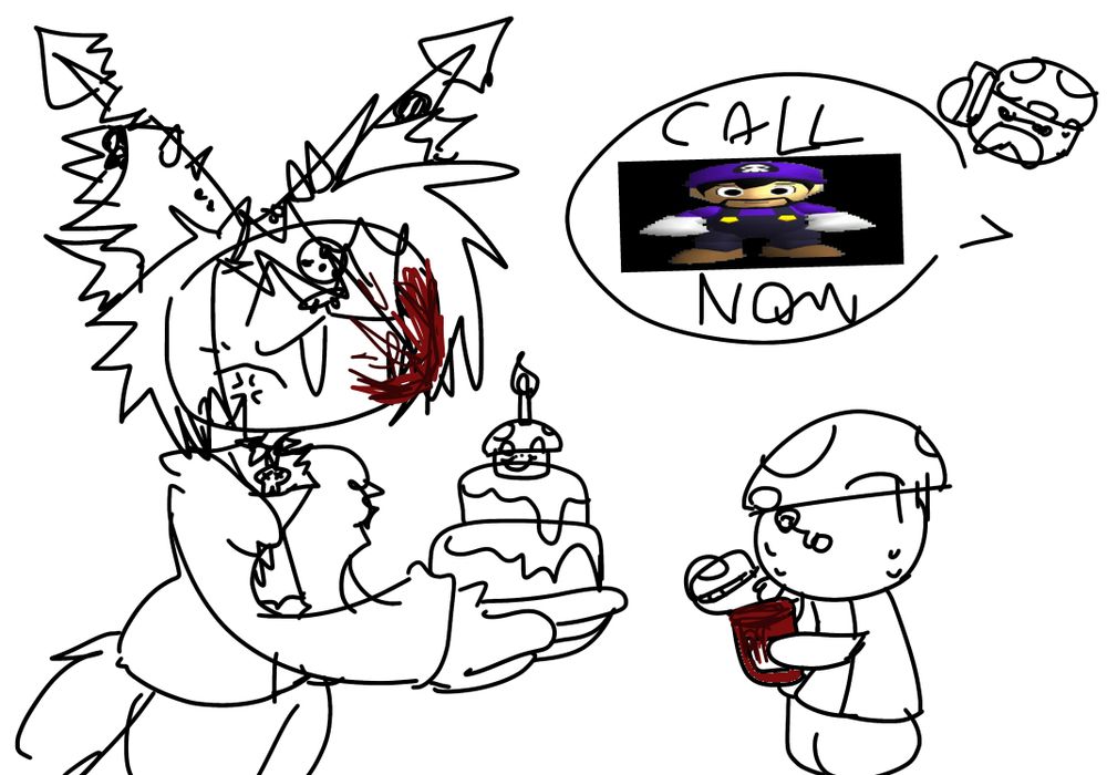 Zazumi was bit of pissed by Frankie bday accidentally open her hidden jam and called SMG3 for need help