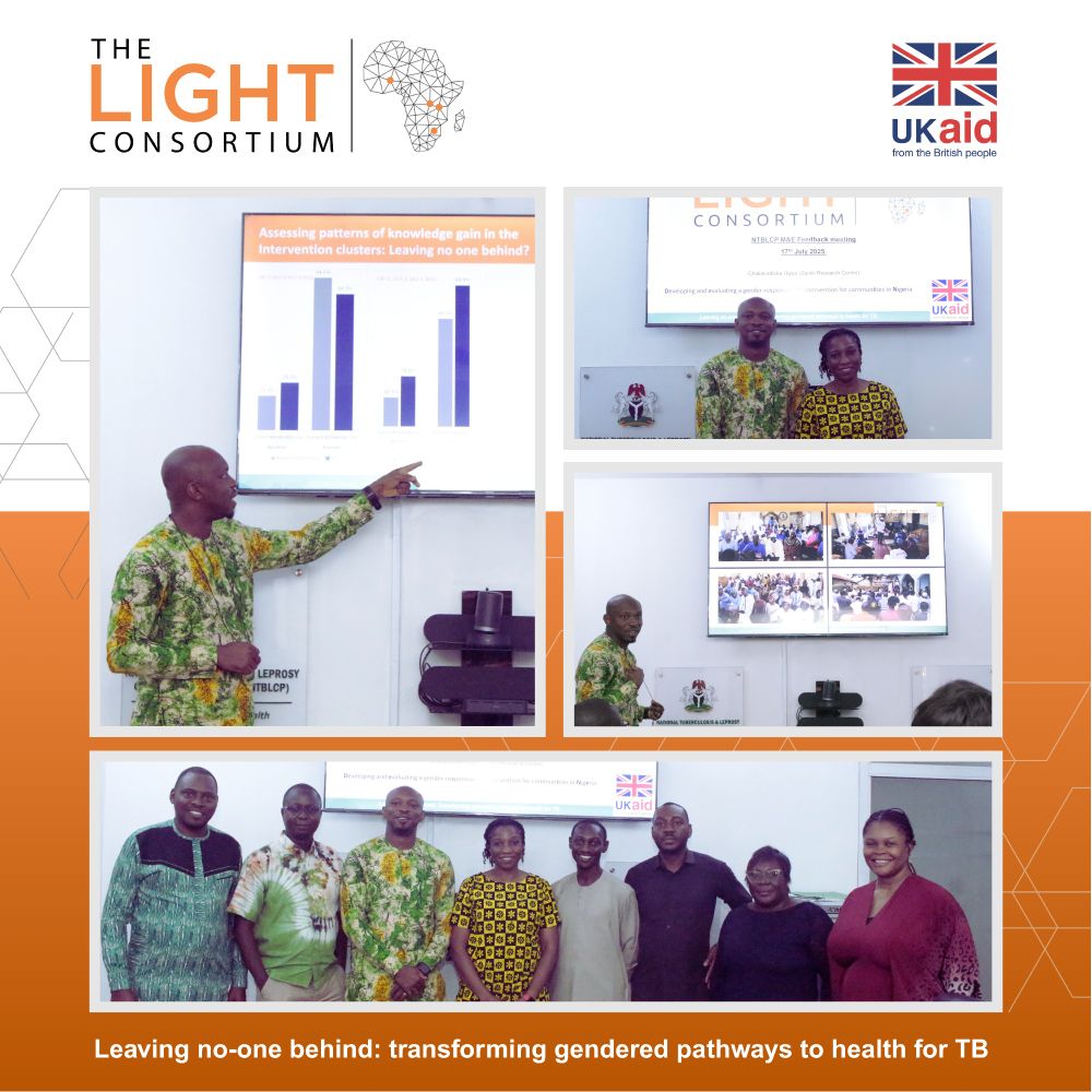 Chukwuebuka Ugwu presenting and pointing at the screen whilst his PowerPoint slides are displayed. Group photo is of people in the meeting. L to R: Chidi Aneke; John Bimba; Chukwuebuka Ugwu; Obioma Akaniro; Nathan Zoakah; Chimaroke Obasi; Oluwafunmilayo Omosebi; Olawumi Olarewaju