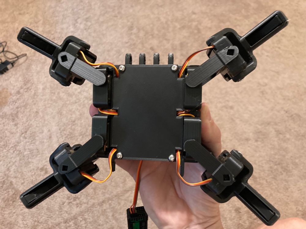 Bottom side of a SMARS Quad. 
