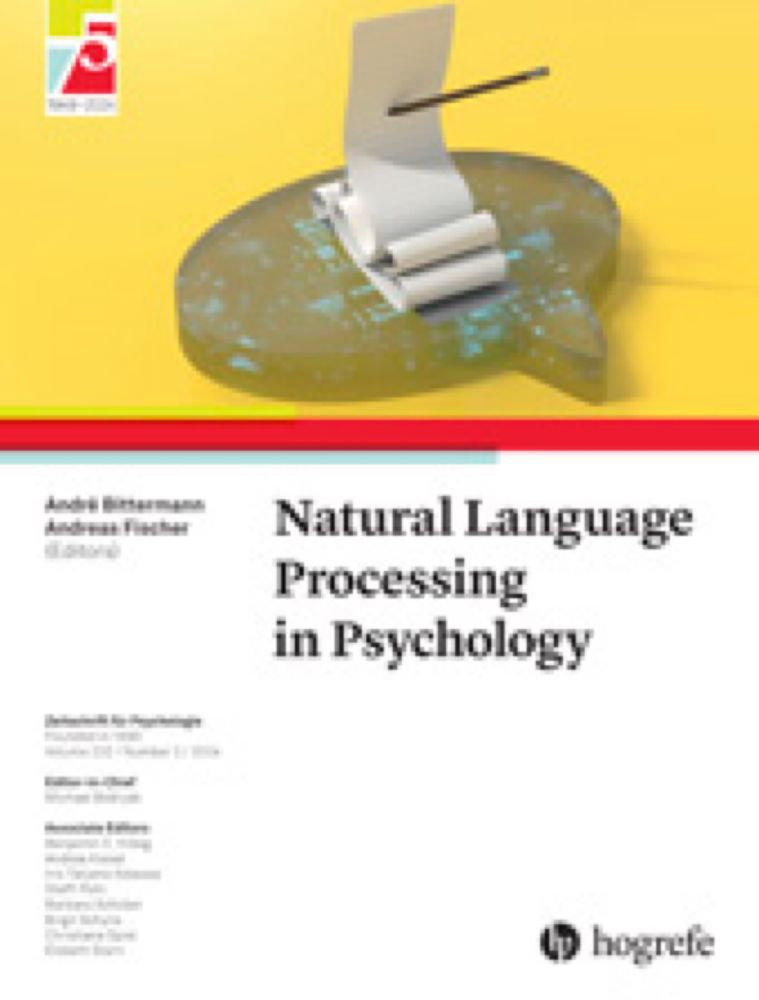 Natural Language Processing in Psychology | Zeitschrift für Psychologie