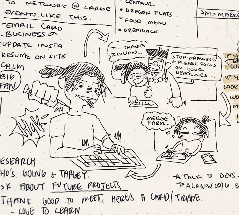 Zixuan stabbbing the side of my neck so I focus and don’t play merge farm